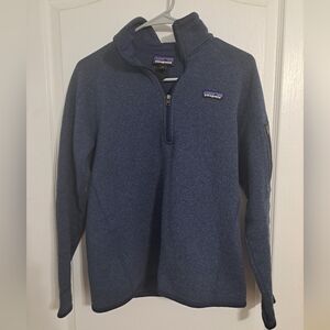 Patagonia Quarter-Zip Fleece Pullover Utility Blue Size Medium